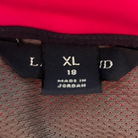 Land’s End PolarTec Power Stretch ¼ zip Fleece Top - Pink - XL - Picture 5 of 6